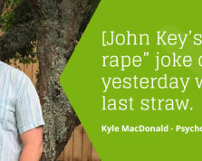 Kyle MacDonald - Blogger - John Key Rape Joke
